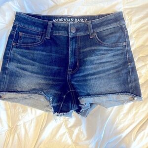 American Eagle high rise Jean  shorts, Size 4, 360 super stretch